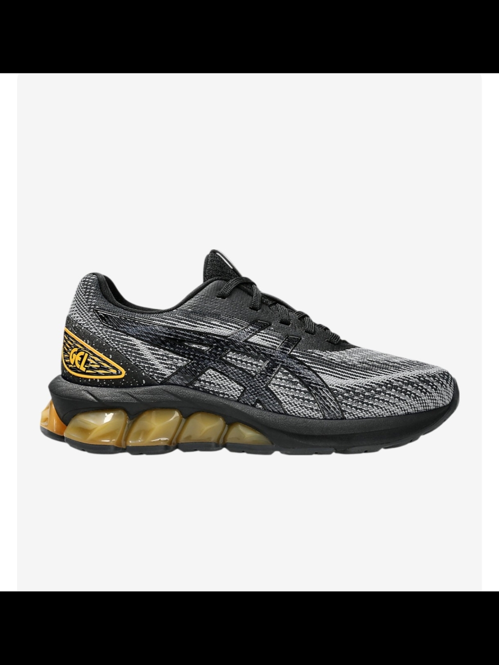 Asics Gel-Quantum 180 Vii Graphite Grey/ Gold Athletic Sneakers Men's Size 6.5